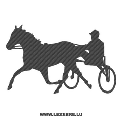 Horse Race Carbon Decal 2