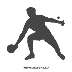 Ping Pong Player Carbon Decal