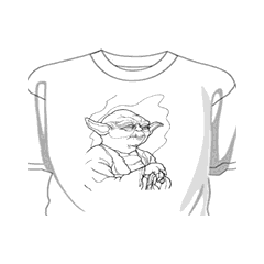 Tee shirt Yoda