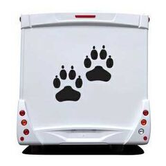 Sticker Wohnwagen/Wohnmobil Pattes de Hund