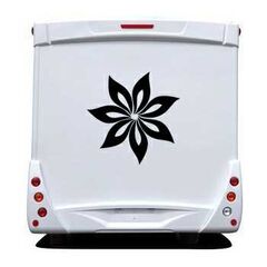 Flower Camping Car Decal 7