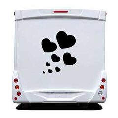 kit stickers Camping Car Coeurs