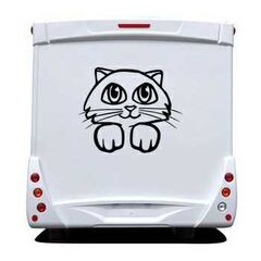 Sticker Wohnwagen/Wohnmobil Katze