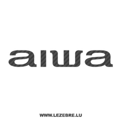Sticker Carbone Aiwa Logo
