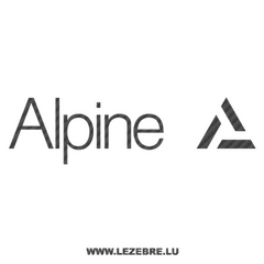 Alpine Logo Carbon Decal 3