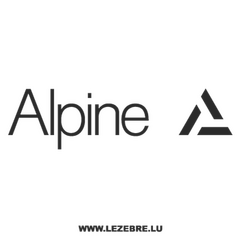 Alpine Logo Decal 3