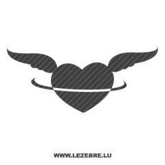 Angel Heart Carbon Decal