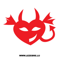 Devil Heart Decal