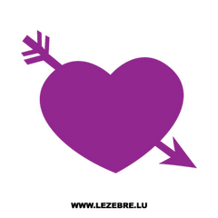 Heart Arrow Decal