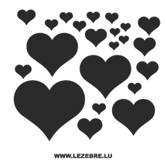 Hearts Decal Set