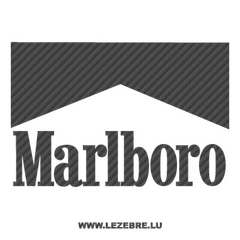 Sticker Carbone Marlboro Logo 2