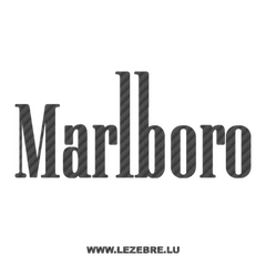 Sticker Carbone Marlboro Logo 3
