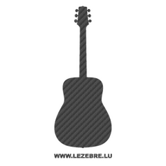Sticker Karbon Deko Gitarre