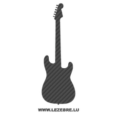 Sticker Karbon Deko Gitarre Electrique 2