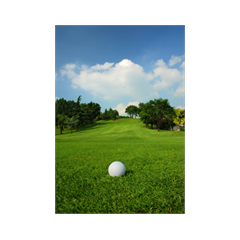 Sticker Deko Balle sur le gazon d'un terrain de golf