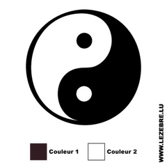 Yin and Yang Decal