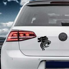 Sticker VW Golf Chien Tribal