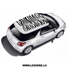 Zebra car roof sticker