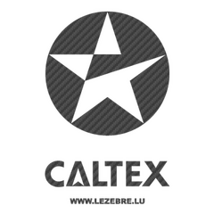 Caltex Logo Carbon Decal