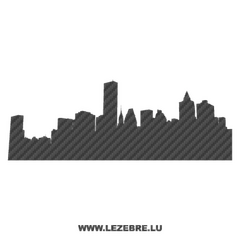 Silhouette New York City Carbon Decal