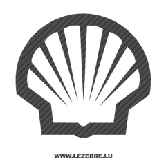Sticker Carbone Shell Logo 3