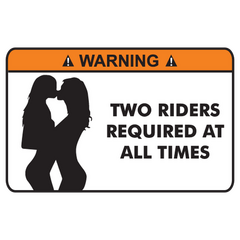 JDM WARNING Two Riders Required T-shirt