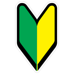 JDM Green and Yellow logo T-shirt