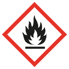 Decal flammable materials