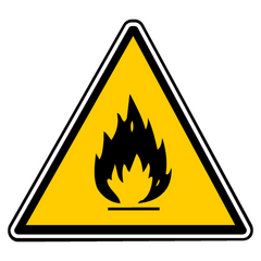 Decal danger fire