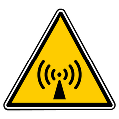 Decal non-ionizing radiations danger