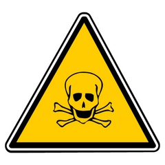Sticker danger toxicite