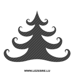Christmas Tree Carbon Decal 2