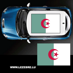 Sticker Toit Auto Drapeau Algérie