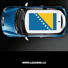 Sticker Toit Auto Drapeau Bosnie-Herzegovina