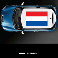 Sticker Toit Auto Drapeau Pays-Bas