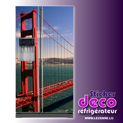 Golden Gate Fridge Sticker