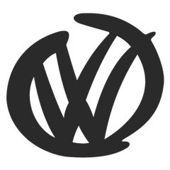 Sticker Volkswagen VW Logo Signature
