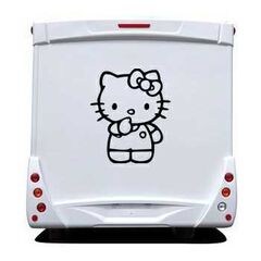 Sticker Camping Car Hello Kitty