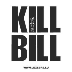 Kill Bill Decal