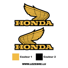 Kit de 2 stickers Honda Logo Ancien