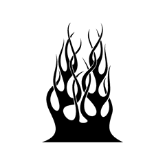 Flaming Decal 45