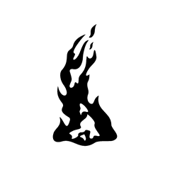 > Sticker Les Flammes du diable 51