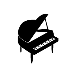 Sticker Motiv Piano