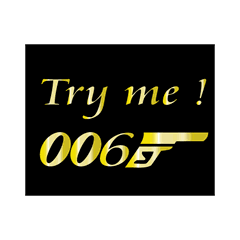 T-Shirt My Name is 006 Try me parody James Bond