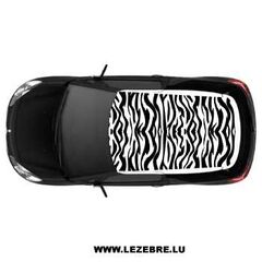 Zebra car roof Sticker - Total Covering