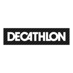 Decathlon logo Carbon Decal