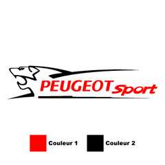 Sticker Peugeot Sport Löwe couleur