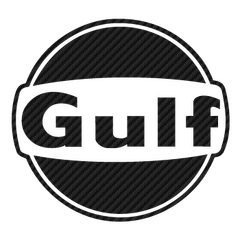 Sticker Carbone Gulf Logo