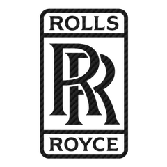 Sticker Carbone Rolls Royce Logo 3