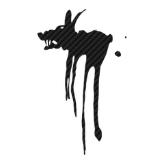 Sticker Carbone Dark Dog Logo